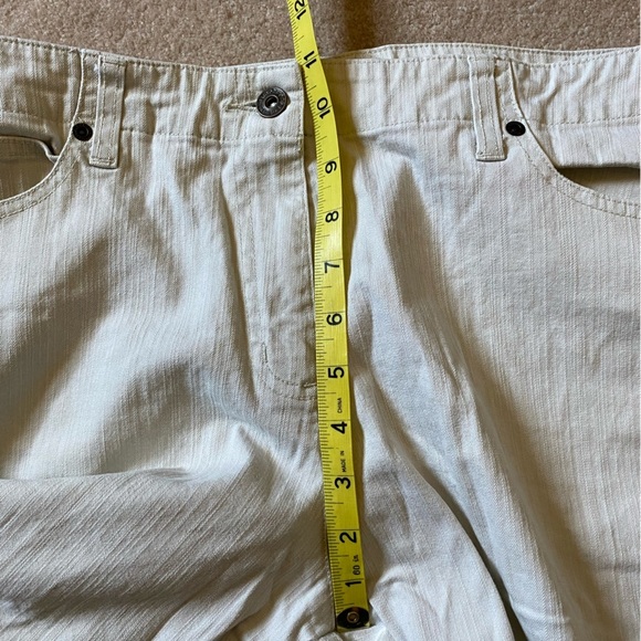 Christopher & Banks Bermuda crop capris cotton spandex stretch off white… - Picture 7 of 10